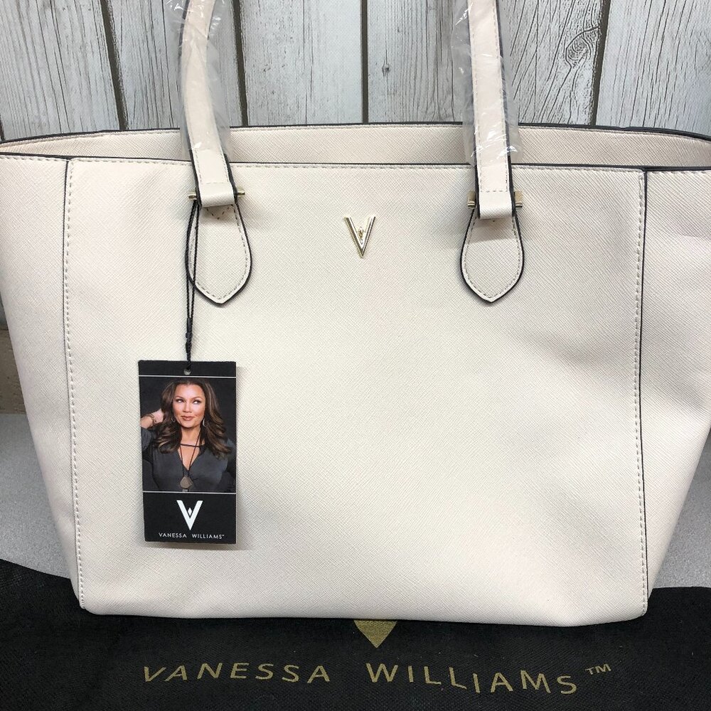 Vanessa Williams Cream Tote Bag